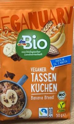 Fotografie - Veganer Tassenkuchen Banana Bread dmBio