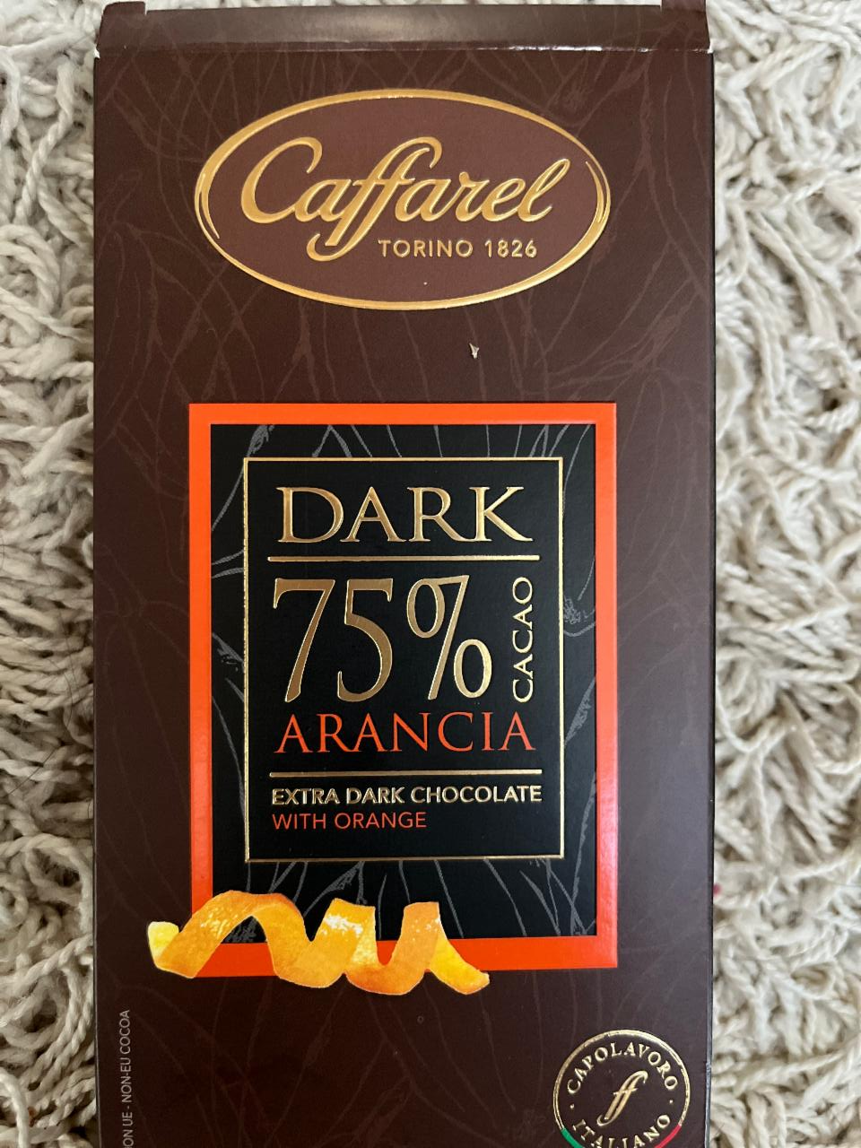 Fotografie - Dark 75% Cacao Arancia Caffarel