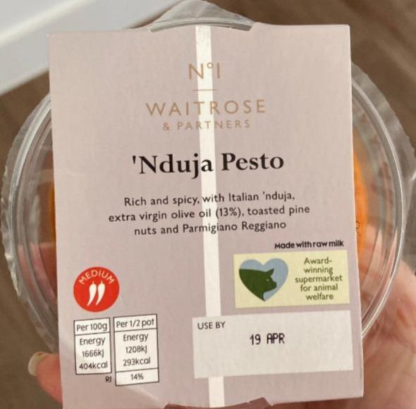 Fotografie - ‘Nduja pesto sauce Waitrose & Partners