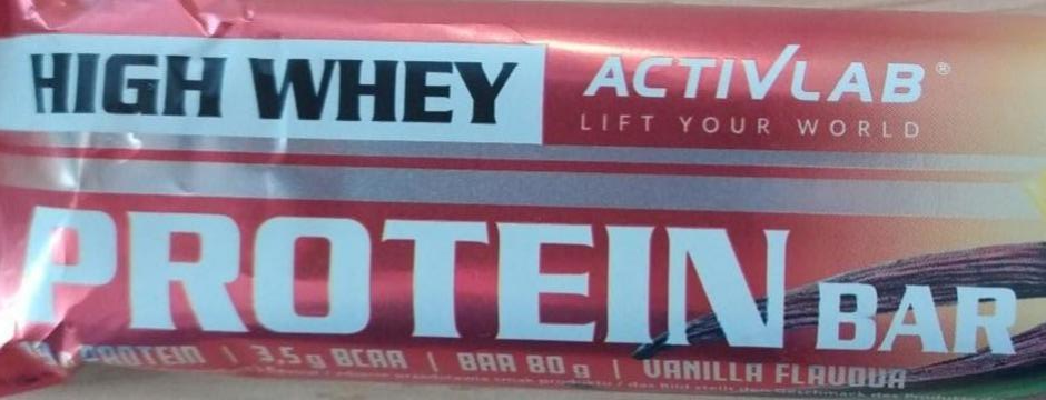 Fotografie - High Whey Protein Bar Vanilla Activlab