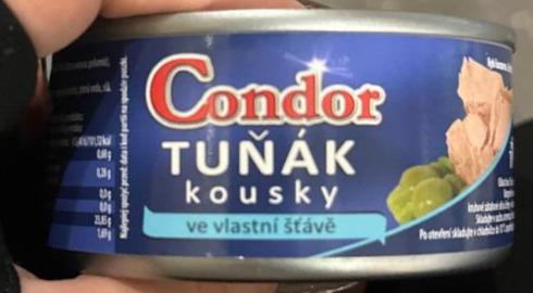 Fotografie - Tuňák kousky ve vlastní šťávě Condor