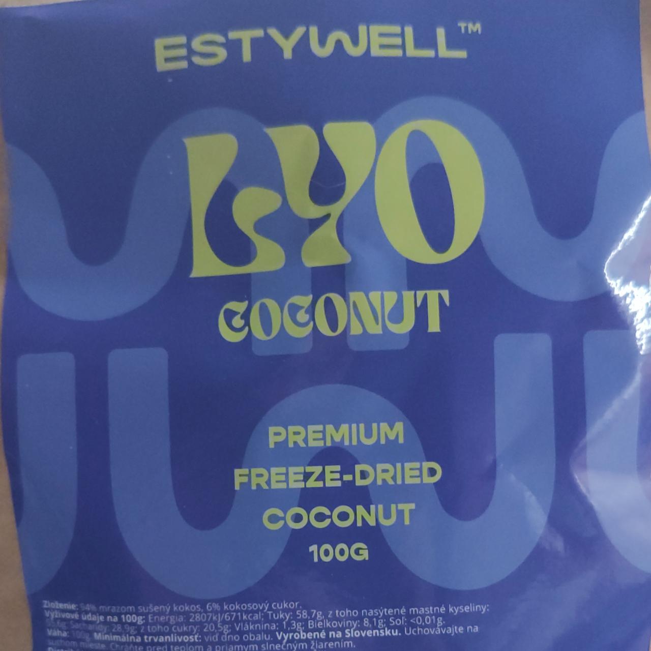 Fotografie - Lyo coconut premium freeze-dried Estywell