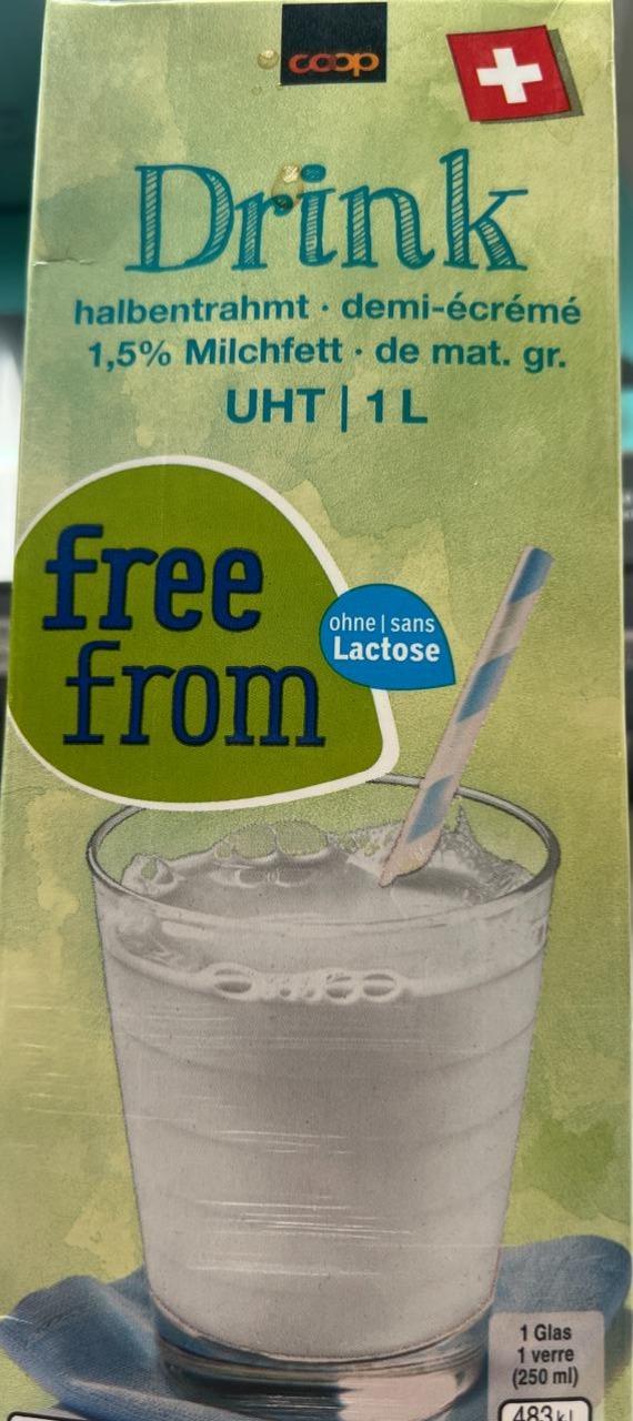 Fotografie - Drink free from Lactose coop