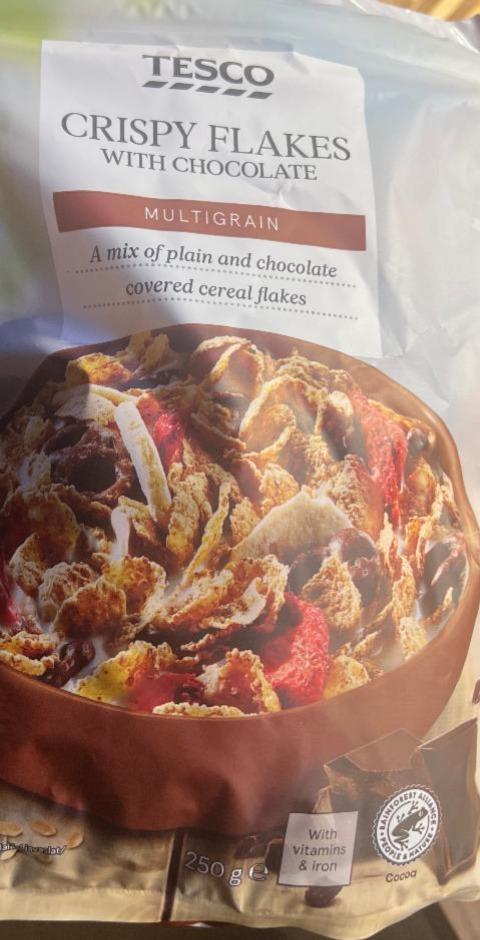 Fotografie - Crispy flakes with chocolate multigrain Tesco