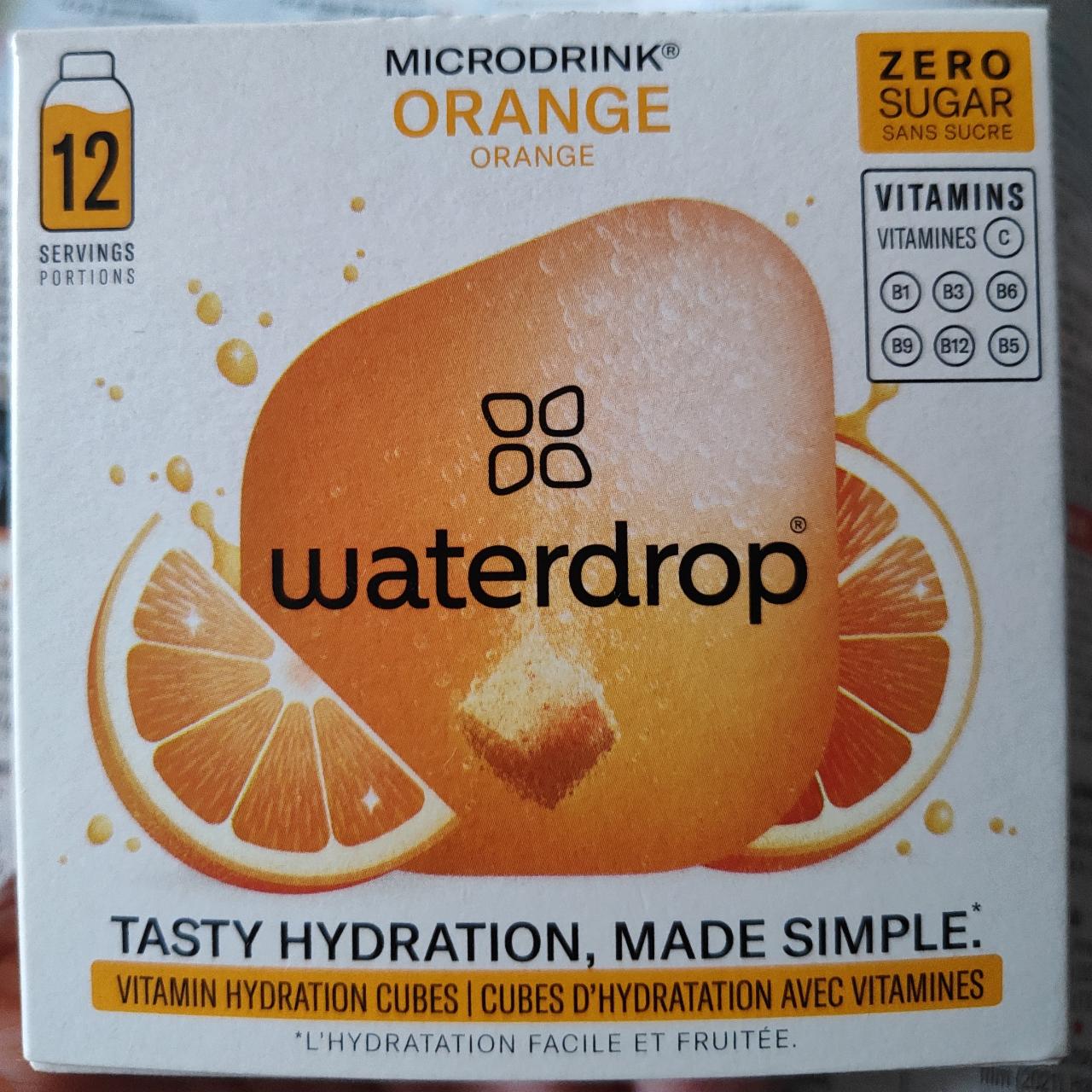 Fotografie - Microdrink Orange Waterdrop