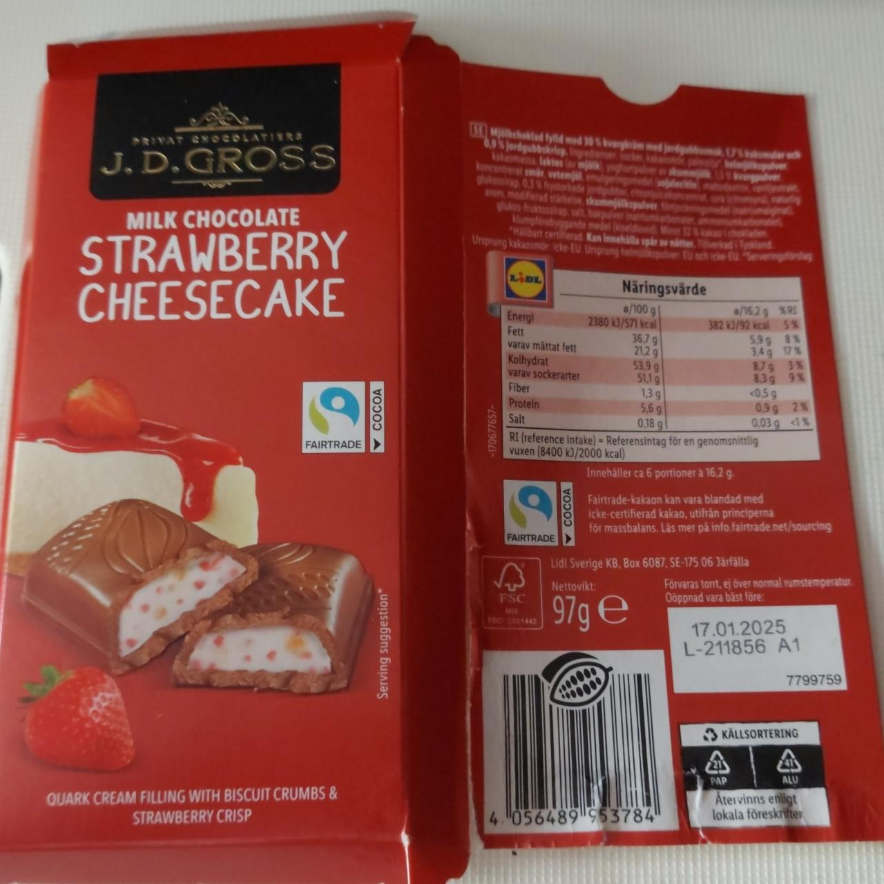 Fotografie - Strawberry Cheesecake J. D. Gross