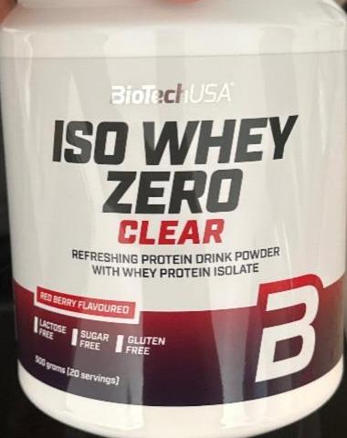 Fotografie - Iso Whey Zero Clear Red Berry Flavoured BioTechUSA