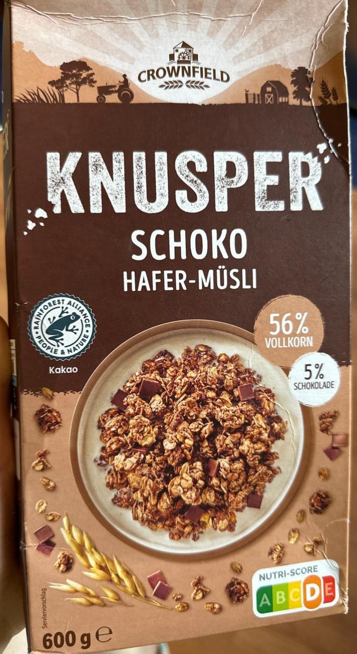 Fotografie - Knusper Schoko Hafer-Müsli Crownfield