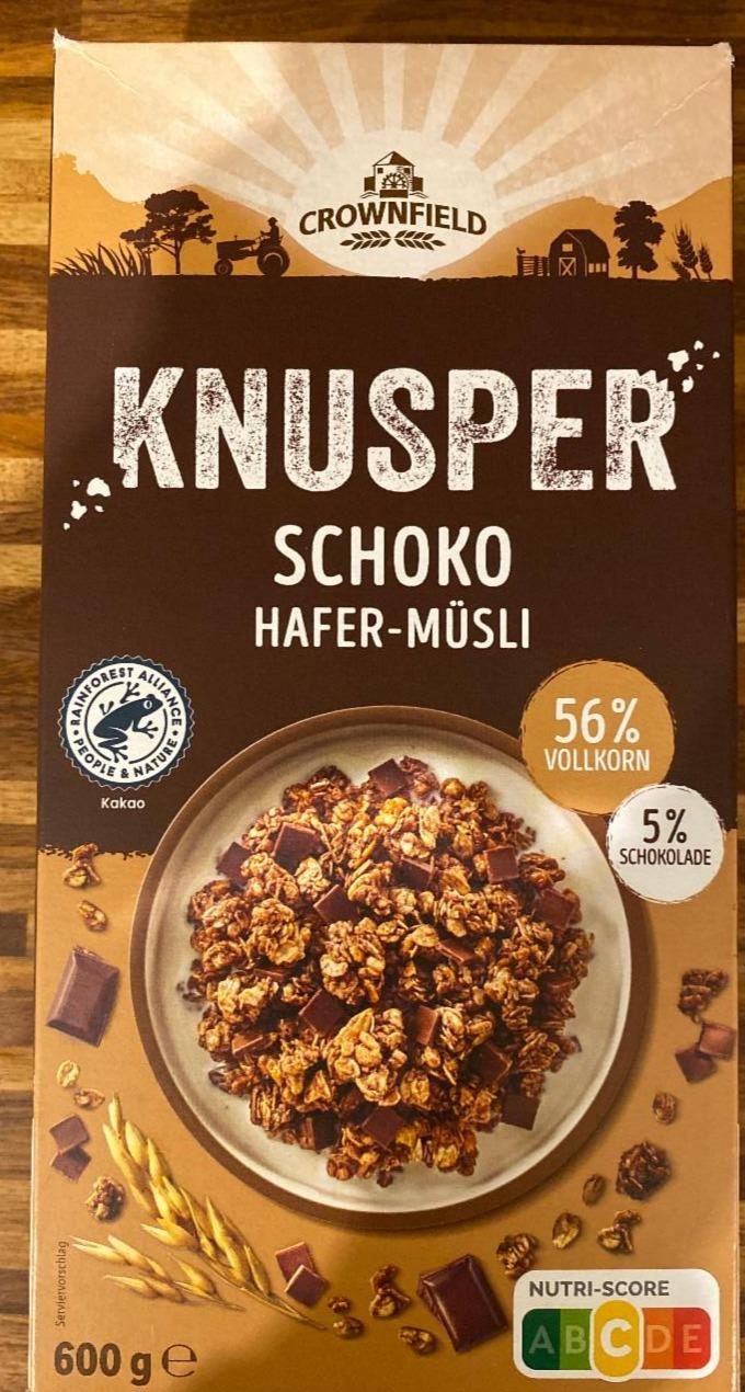 Fotografie - Knusper Schoko Hafer-Müsli Crownfield