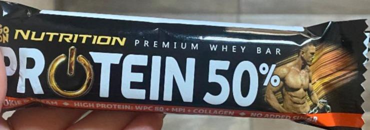 Fotografie - Premium Whey bar Protein 50% Cookie & Cream Go on nutrition