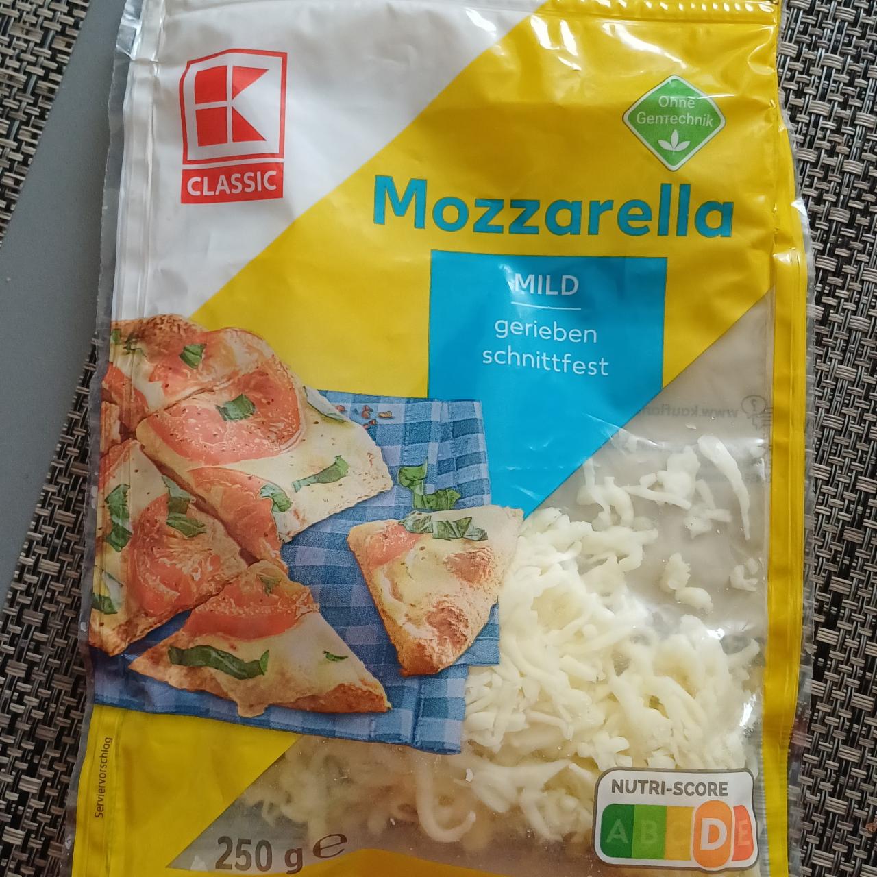 Fotografie - Mozzarella mild grated K-Classic