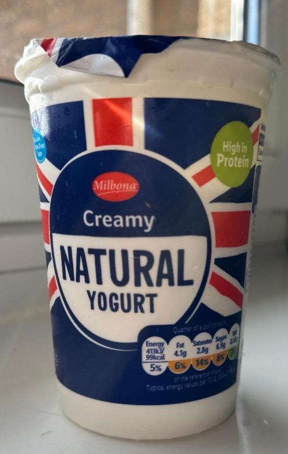 Fotografie - Whole Milk Natural yogurt Milbona