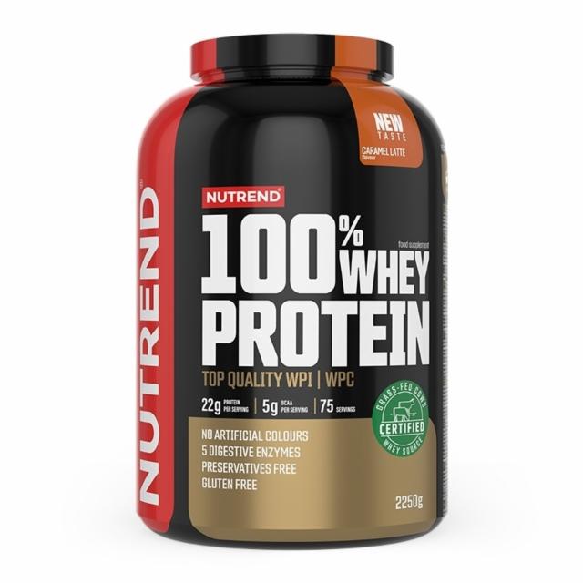 Fotografie - 100% whey protein caramel latte (karamelové latté) Nutrend