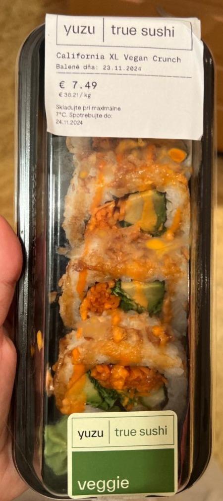 Fotografie - California xl vegan crunch yuzu true sushi Eat Happy