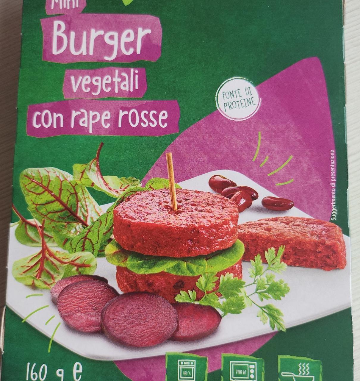 Fotografie - Mini Burger vegetali con rape rosse Vemondo