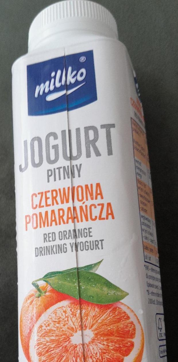 Fotografie - Milko Jogurt pitny czerwona pomarańcza