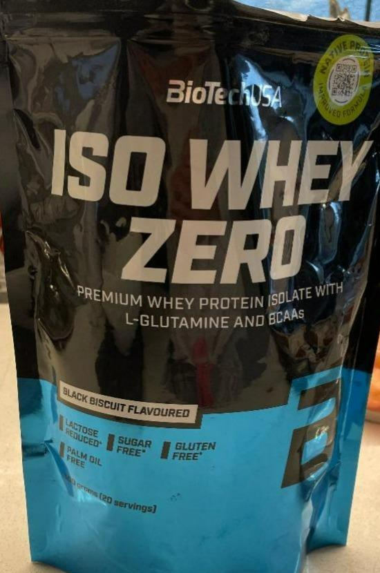 Fotografie - Iso whey zero black biscuit flavoured BioTechUSA