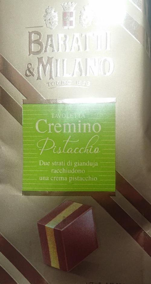 Fotografie - Tavoletta cremino pistacchio Baratti milano