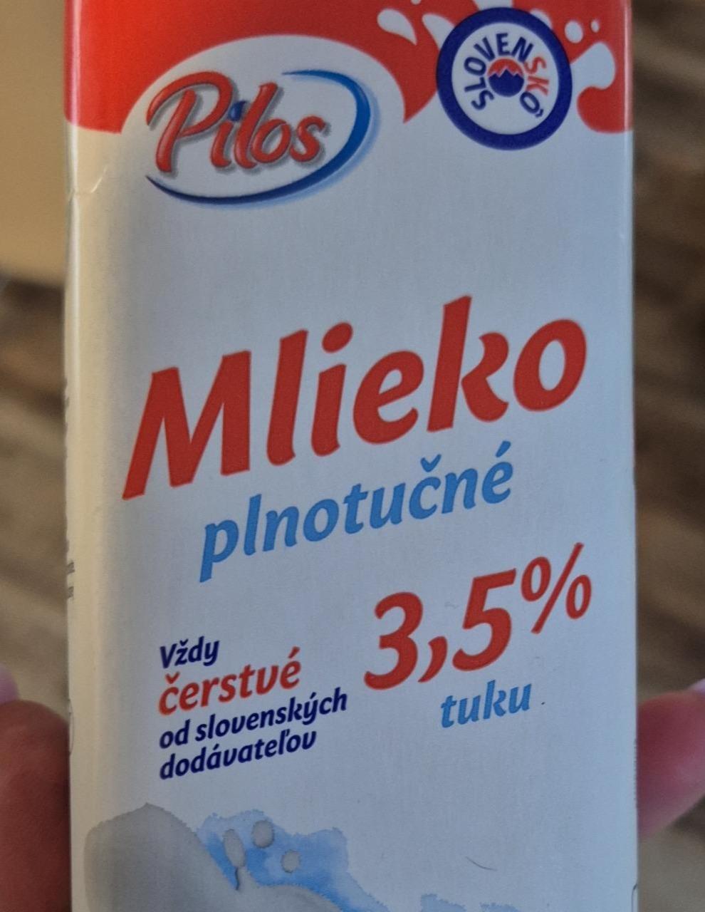 Fotografie - Mlieko plnotučné 3,5% tuku Pilos