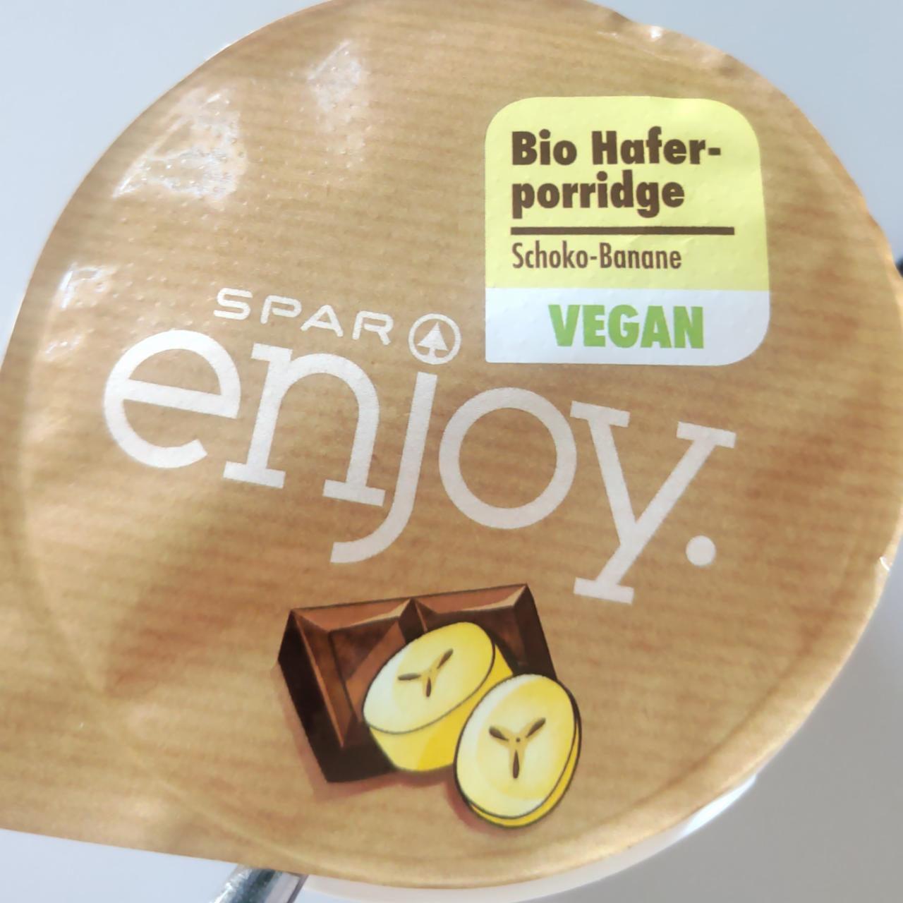 Fotografie - Bio Hafer-porridge Schoko Banane Spar Enjoy