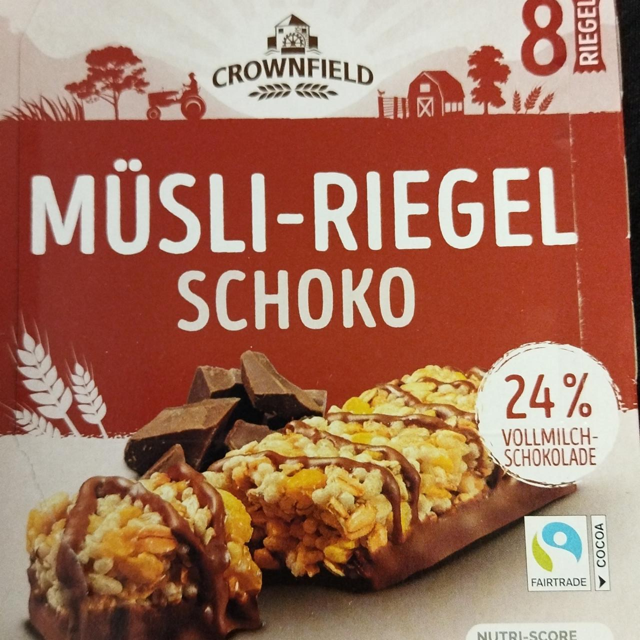 Fotografie - Müsli-Riegel Schoko Crownfield