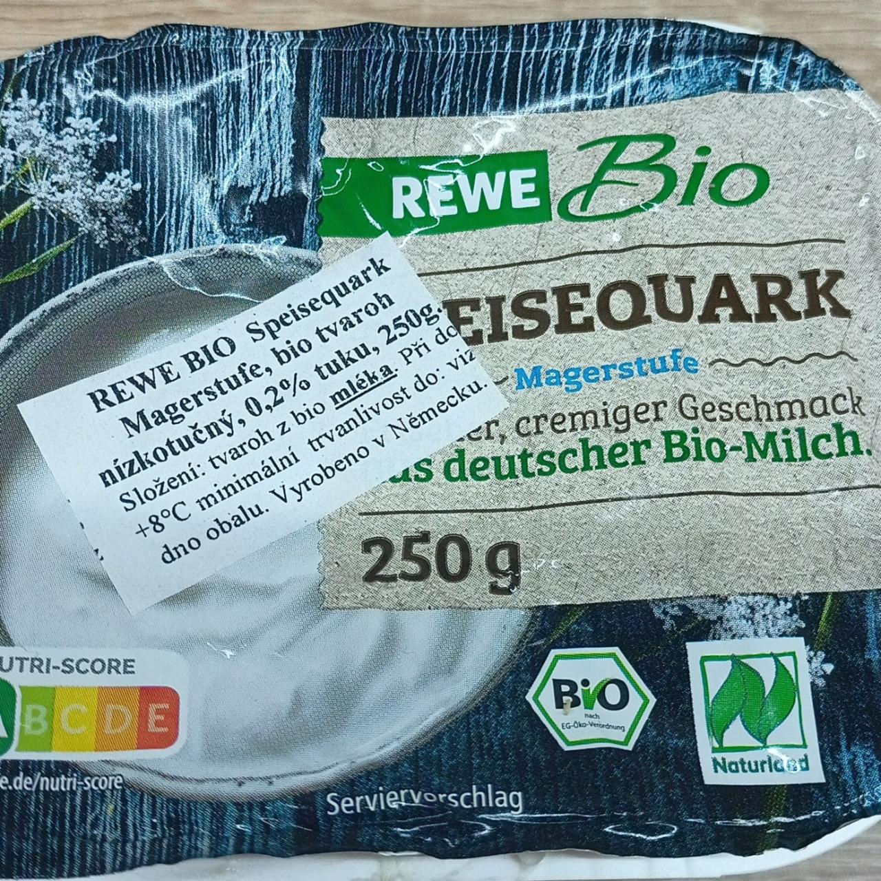 Fotografie - Speisequark Magerstufe Rewe Bio