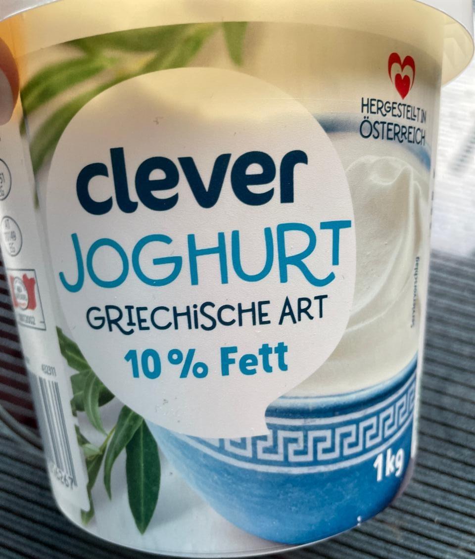 Fotografie - Joghurt Griechische Art 10% Fett Clever