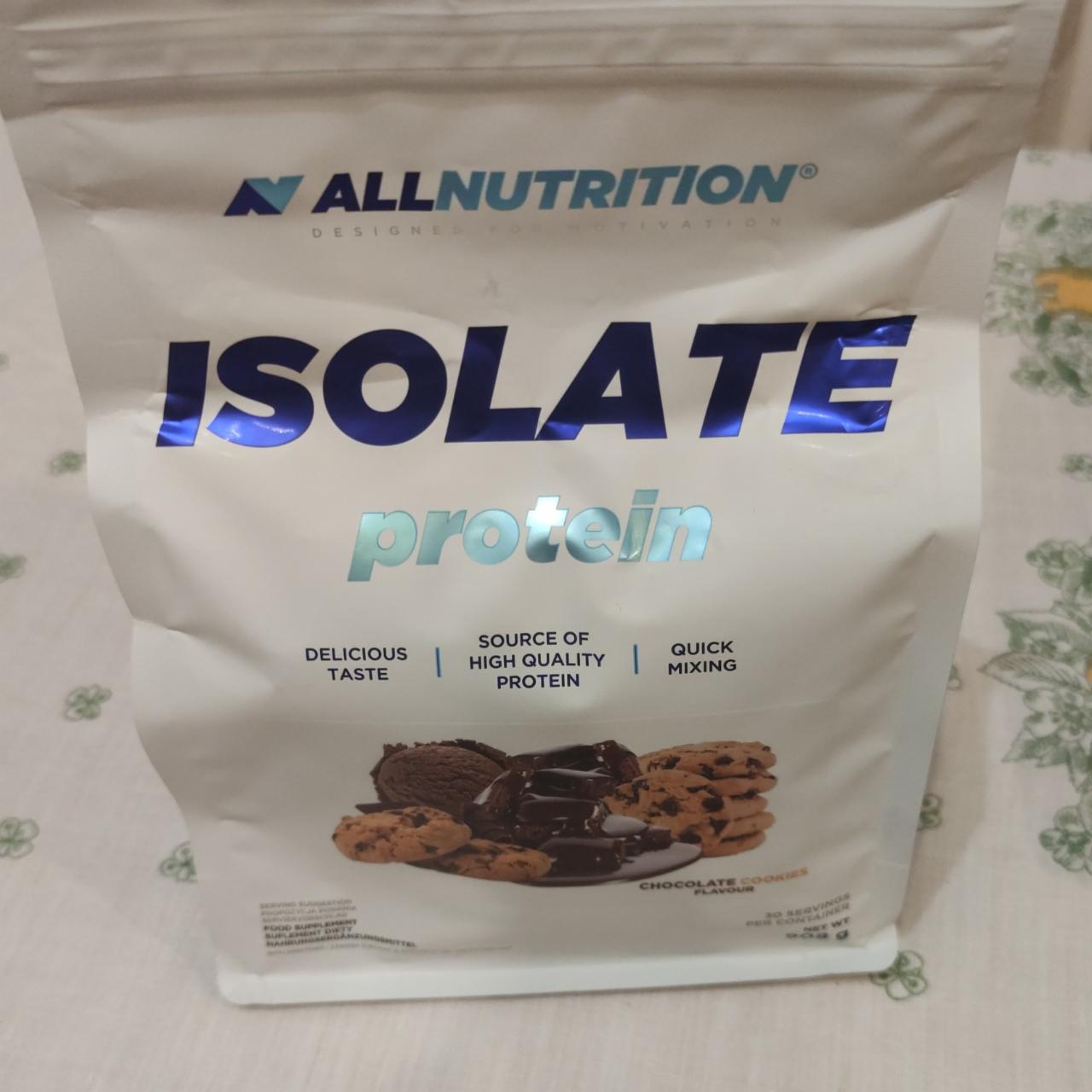 Fotografie - Isolate protein chocolate cookies flavour Allnutrition