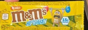 Fotografie - Peanut Hiprotein bar M&M's