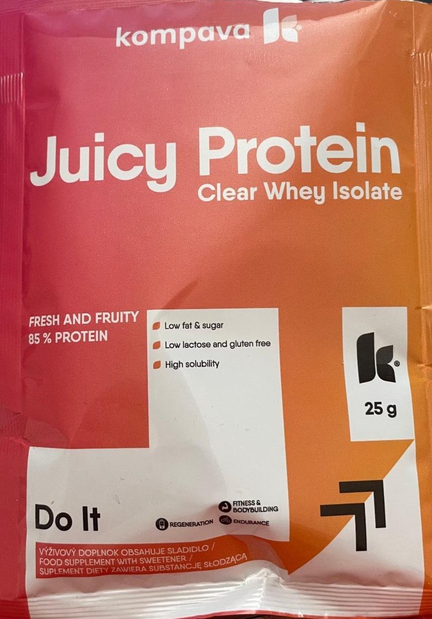 Fotografie - Juicy Protein Clear Whey Isolate Kompava