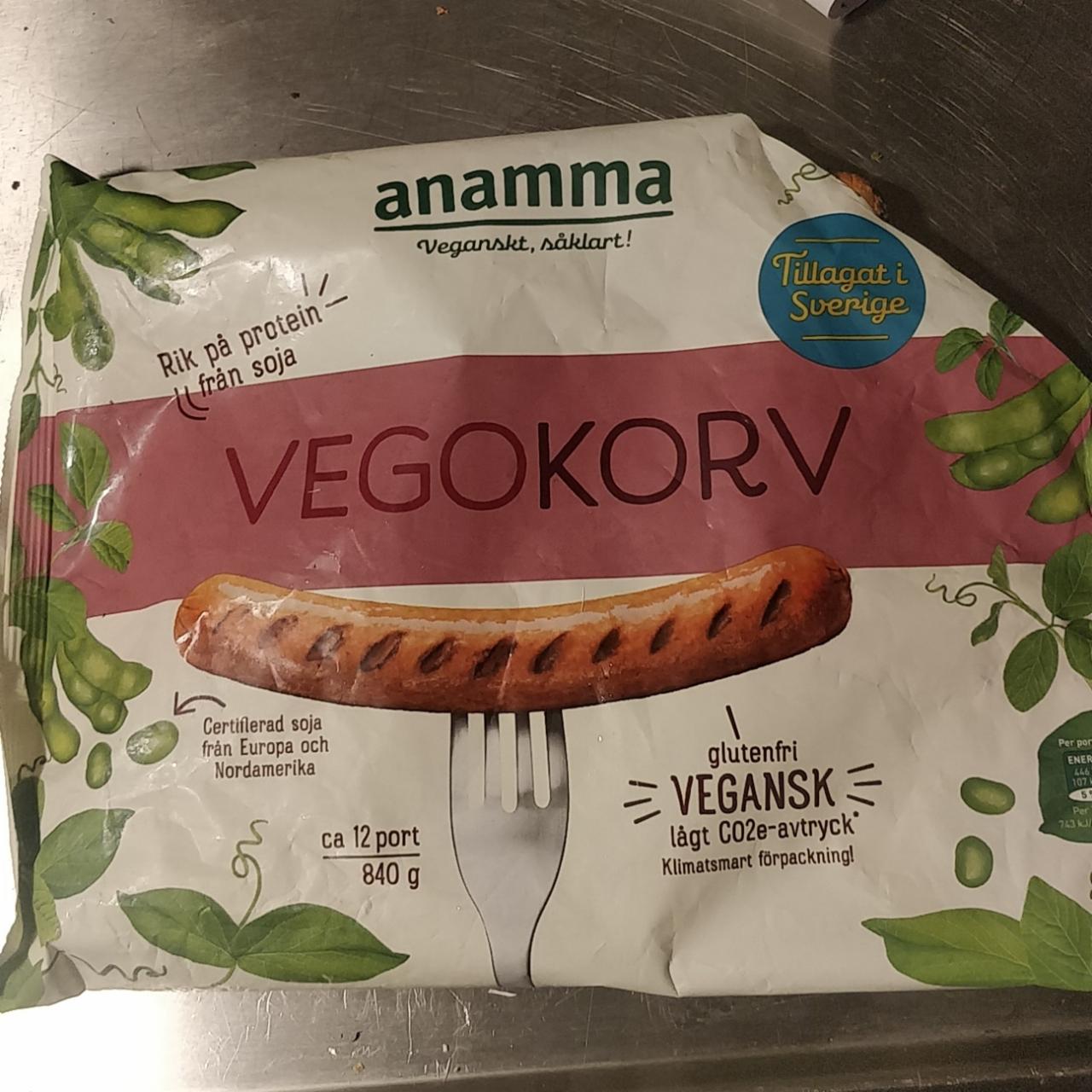 Fotografie - Vegokorv Anamma