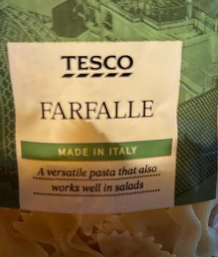 Fotografie - Farfalle uvařené TESCO