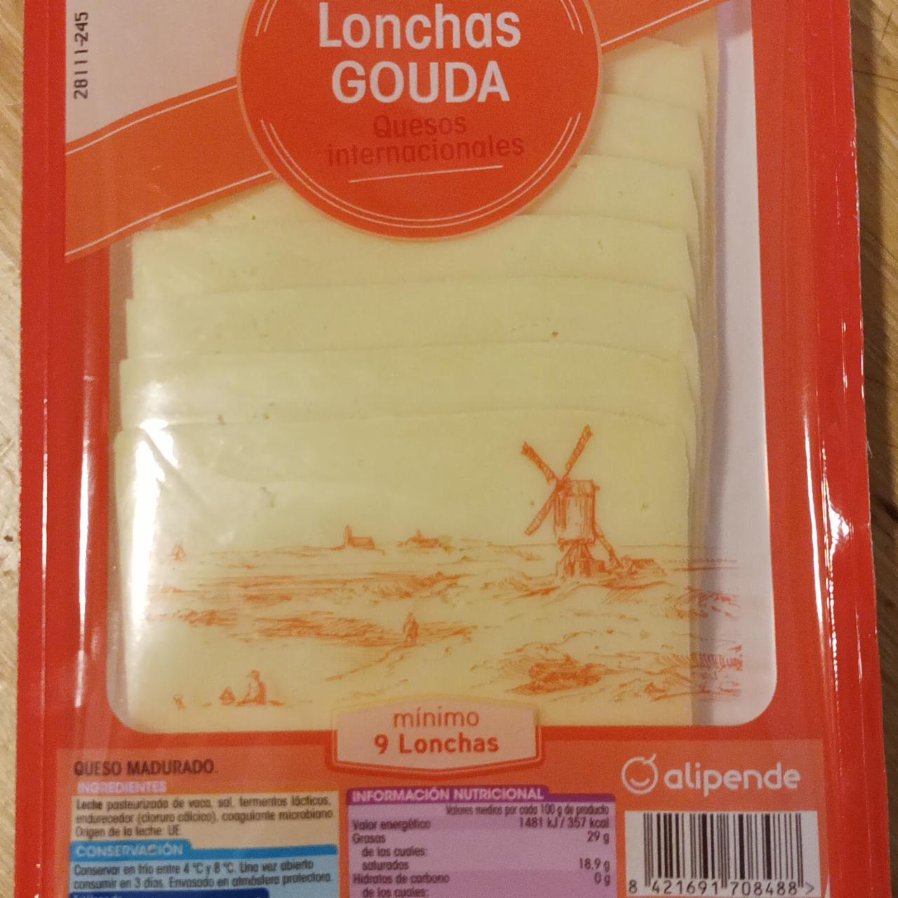 Fotografie - Queso Lonchas Gouda Alipende