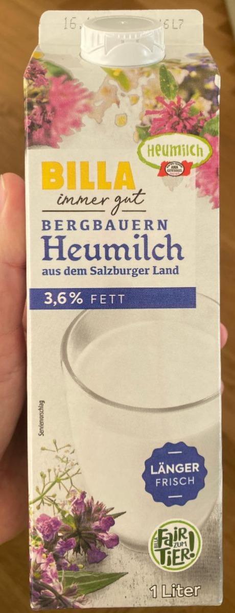 Fotografie - Bergbauern Heumilch 3,6% Fett Billa