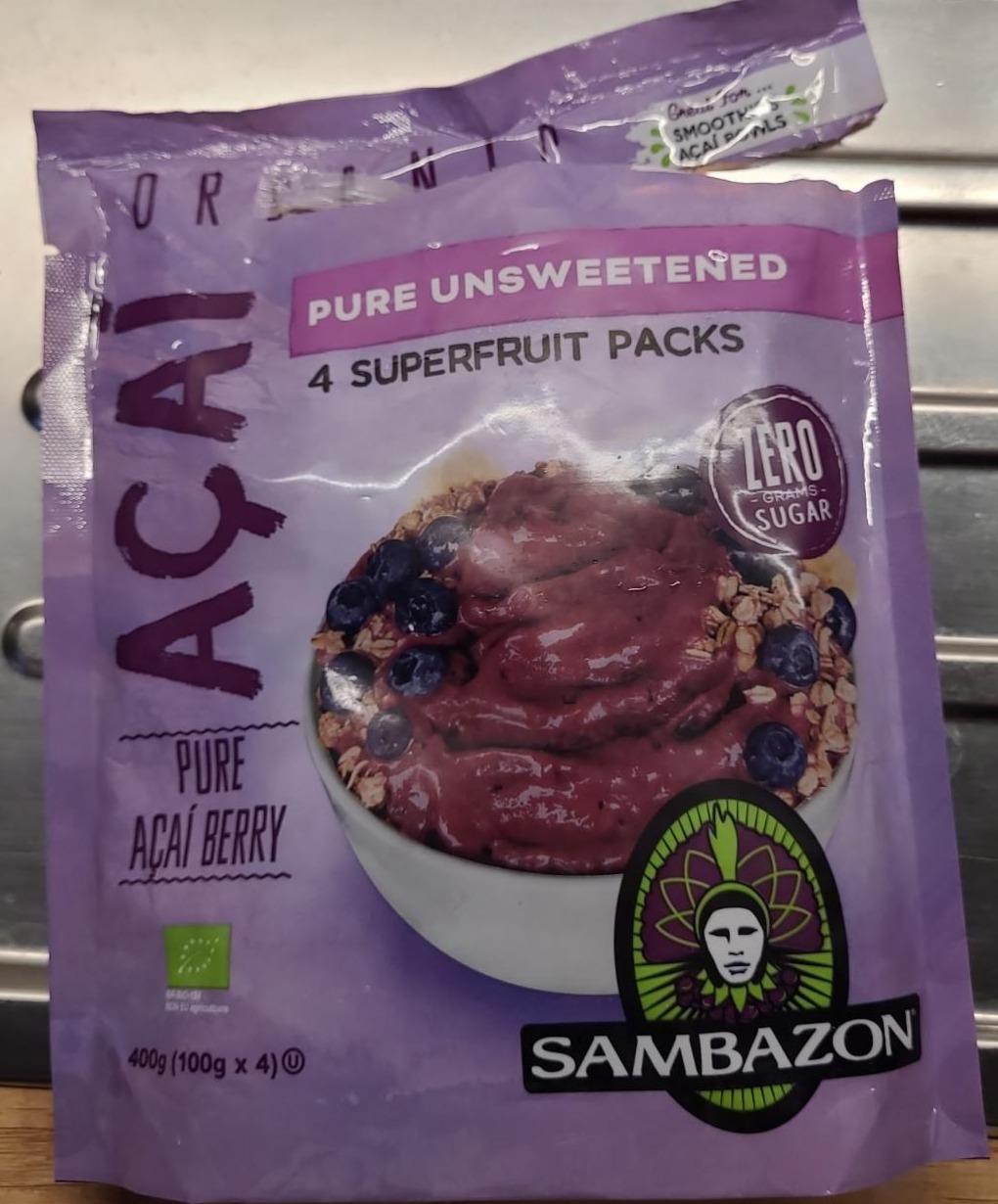 Fotografie - Bio pure açai berry unsweetened Sambazon