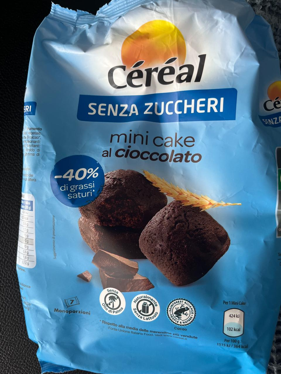 Fotografie - Senza zuccheri mini cake al cioccolato Céréal