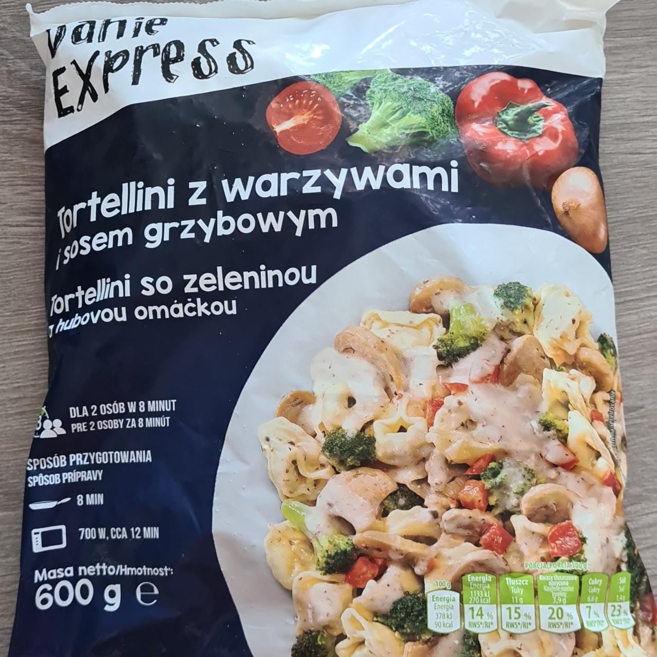 Fotografie - Tortellini z warzywami i sosem grzybowym Danie Express