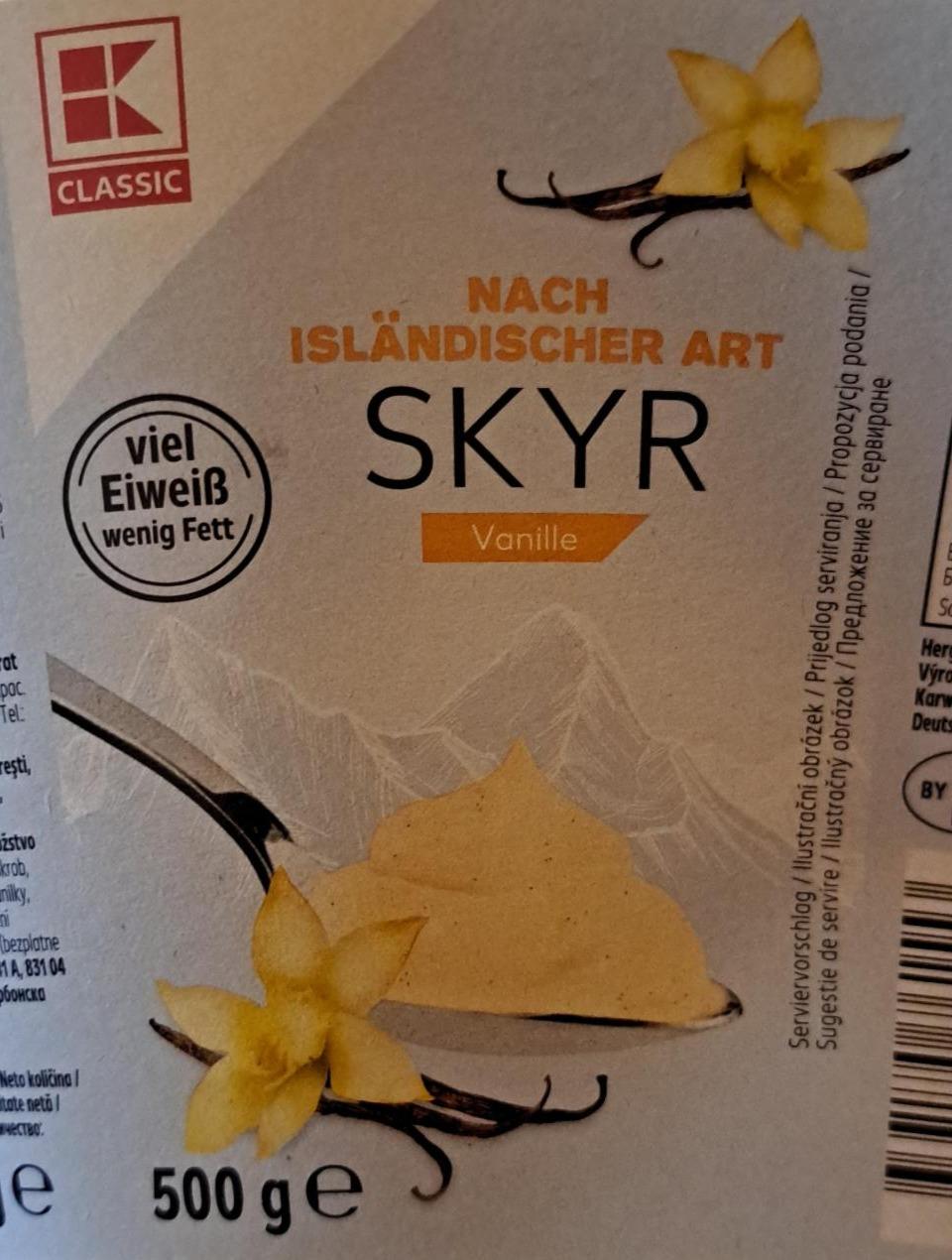 Fotografie - Nach Isländischer art Skyr Vanille K-Classic