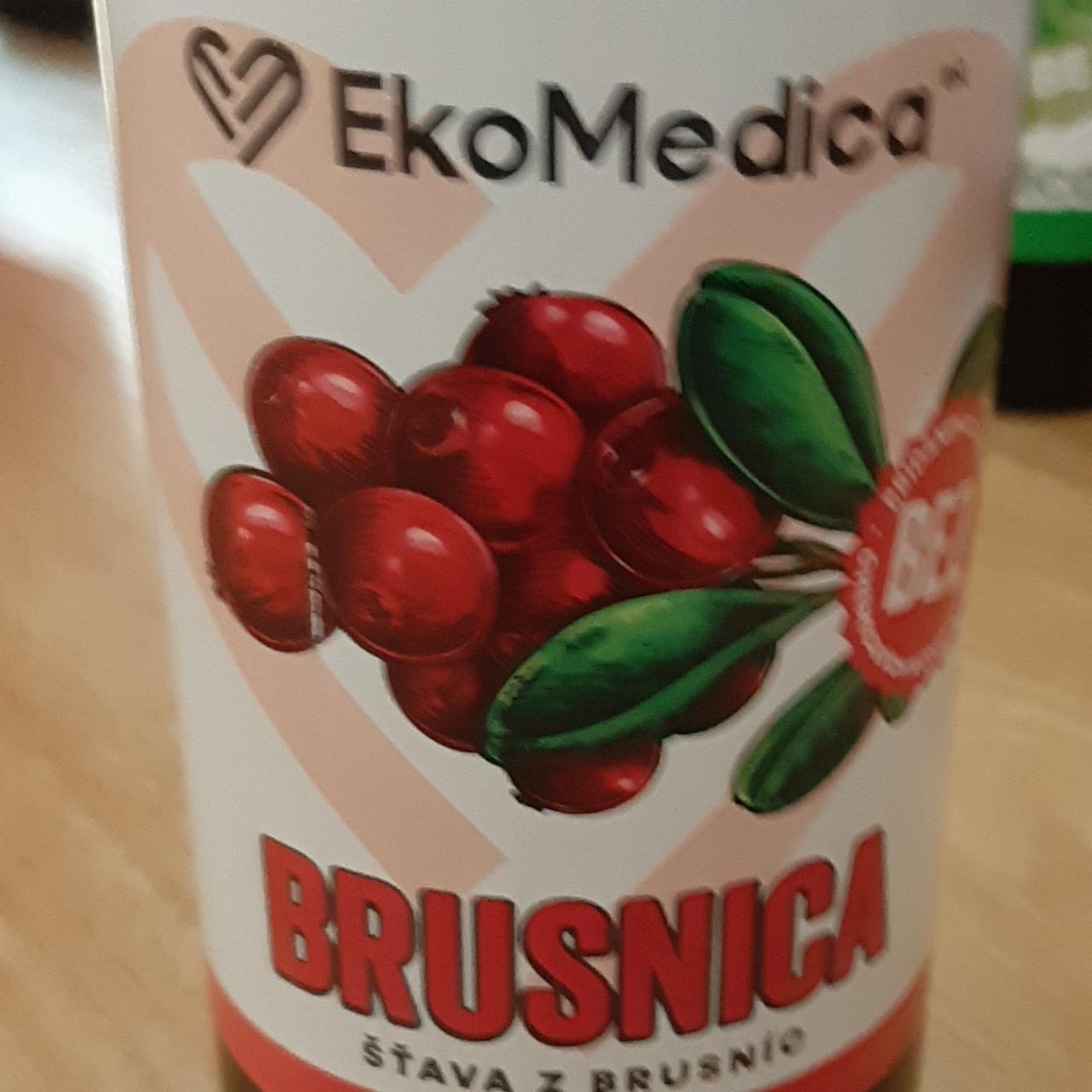 Fotografie - Brusnica šťáva z brusnic EkoMedica SK