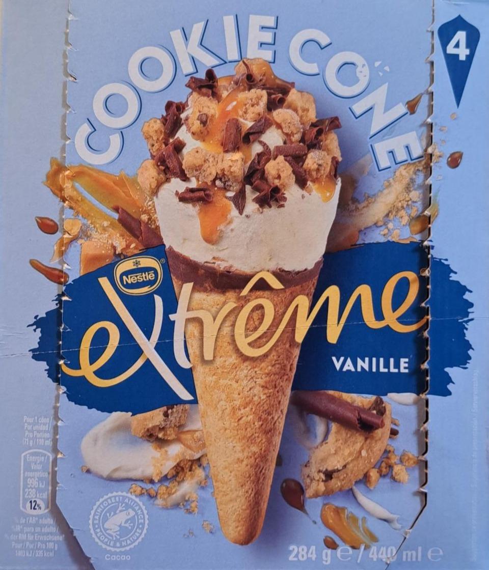 Fotografie - Cookie Cone Extreme Vanille Nestlé