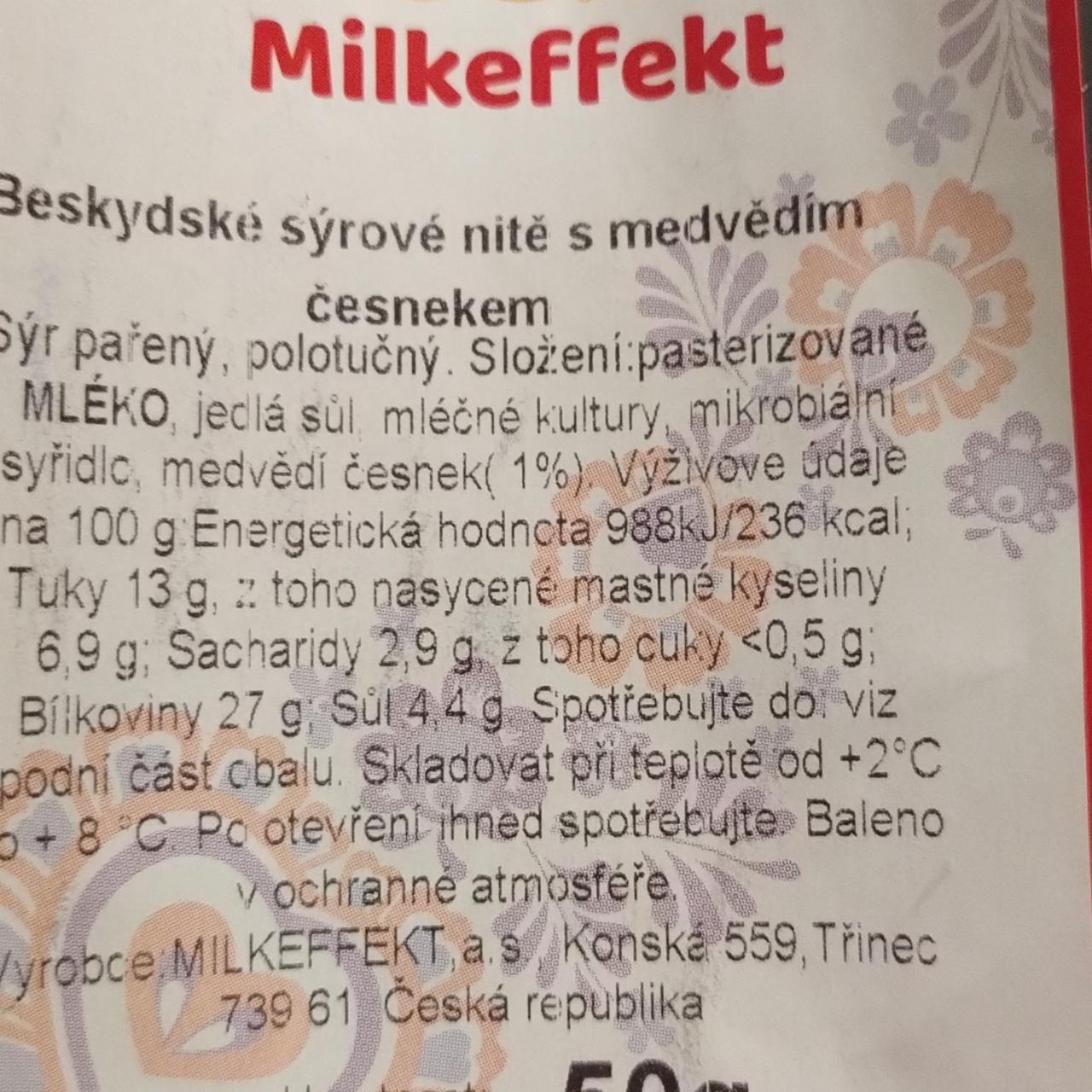 Fotografie - Beskydské sýrové nitě s medvědím česnekem Milkeffekt