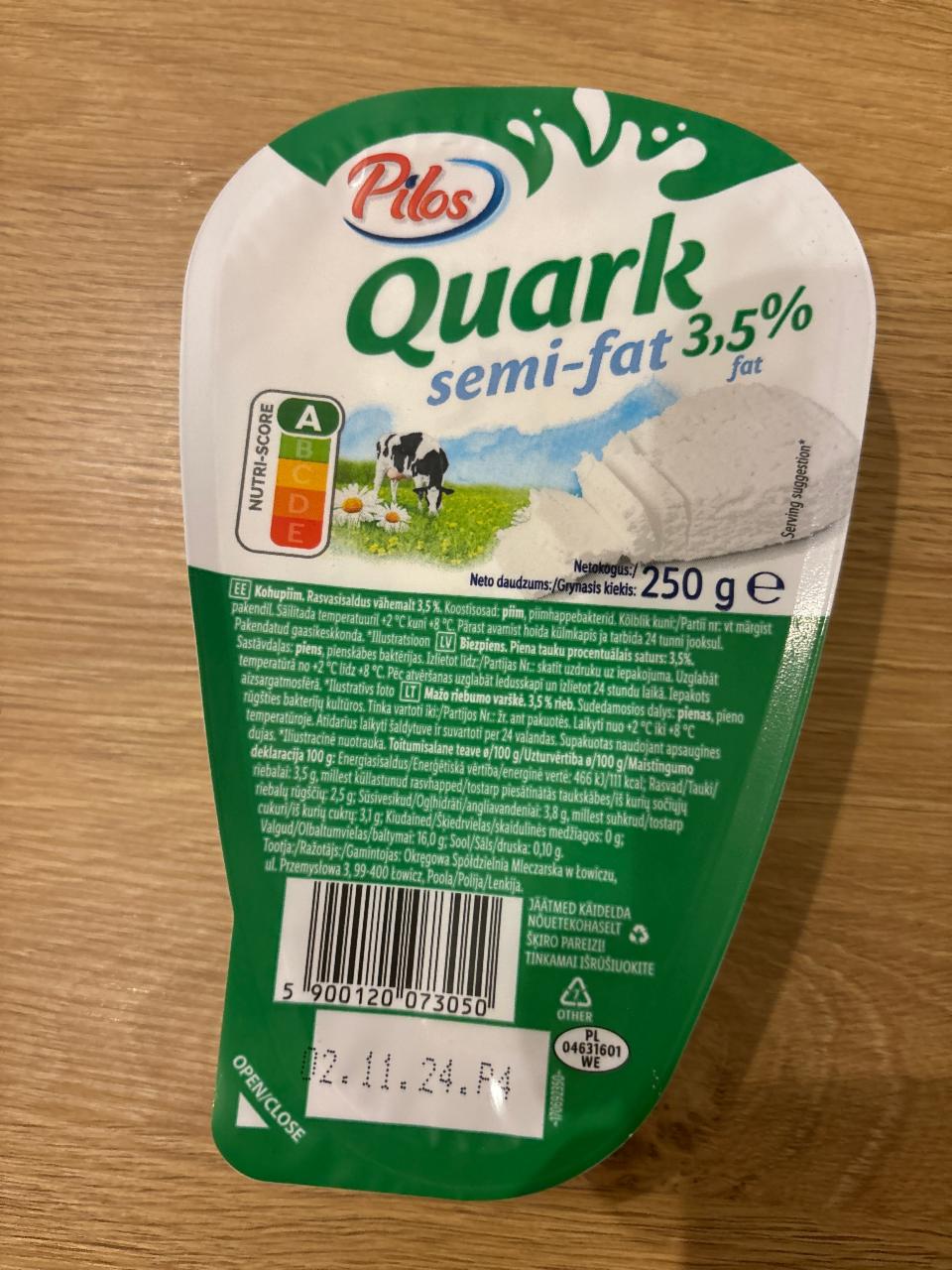 Fotografie - Quark semi-fat 3,5% Pilos