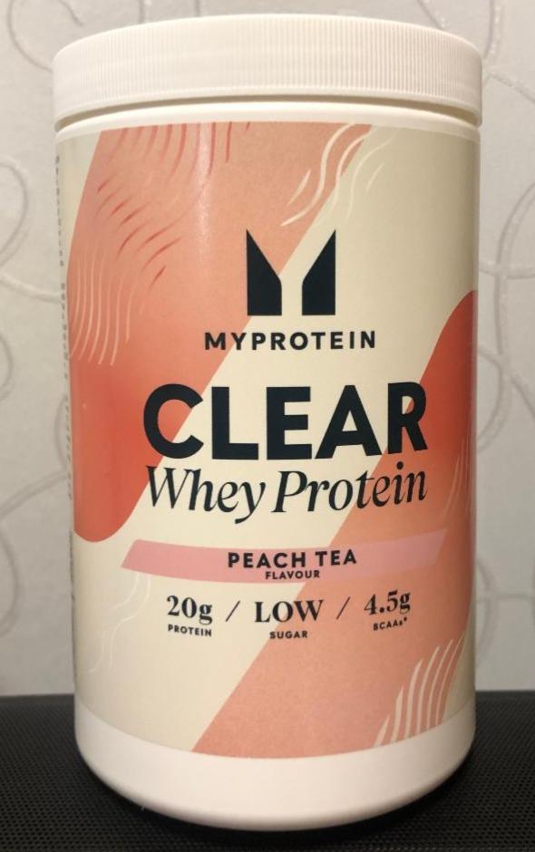 Fotografie - Clear Whey Protein Peach tea Myprotein