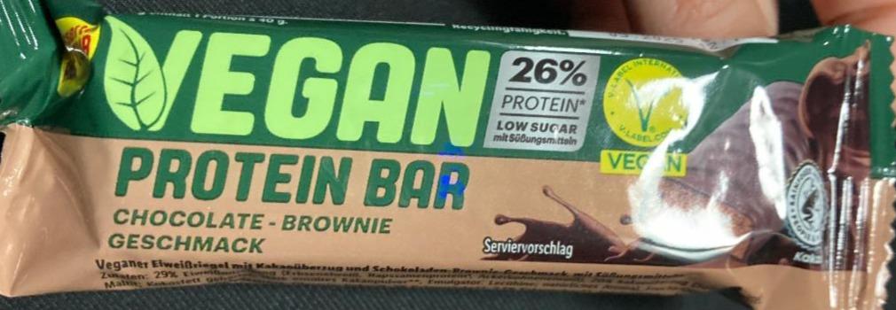 Fotografie - Vegan protein bar chocolate-brownie geschmack IronMaxx Nutrition