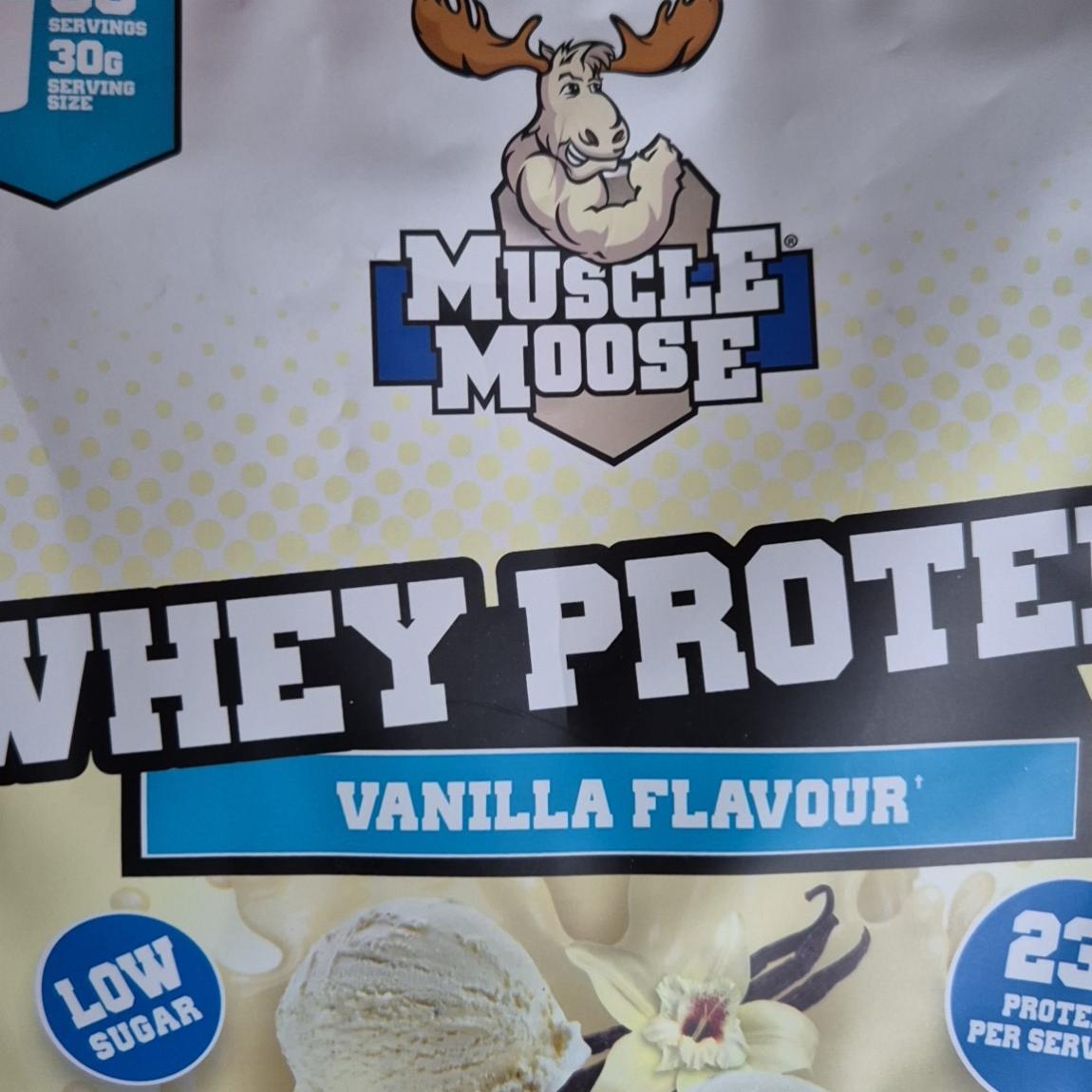 Fotografie - Whey Protein Vanilla flavour Muscle Moose