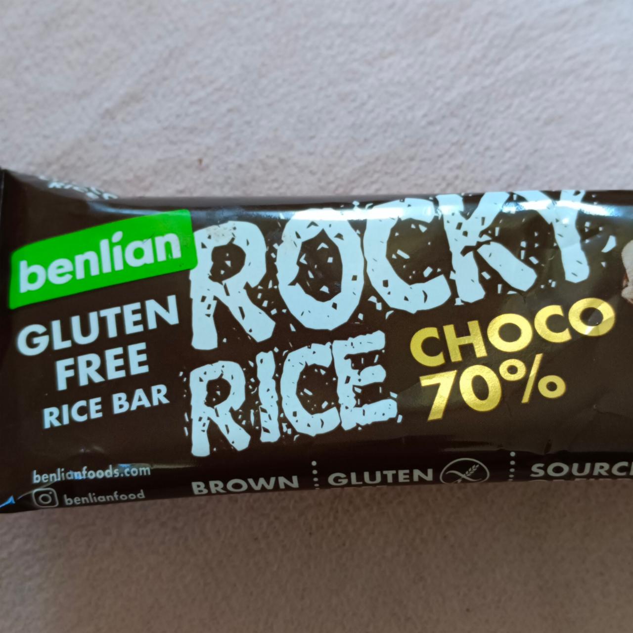 Fotografie - Rocky Rice Choco 70% Benlian