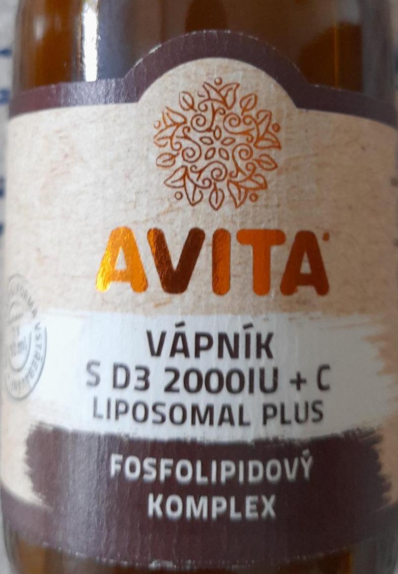 Fotografie - Vápník s D3 2000IU + C liposomal plus fosfolipidový komplex Avita