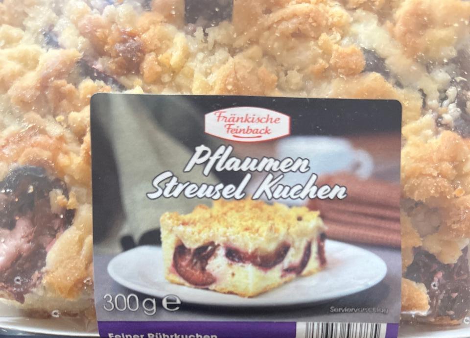 Fotografie - Pflaumen streusel kuchen Fränkische Feinback