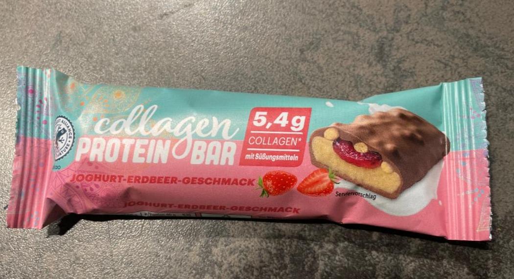 Fotografie - Collagen Protein Bar Joghurt-Erdbeer-Geschmack