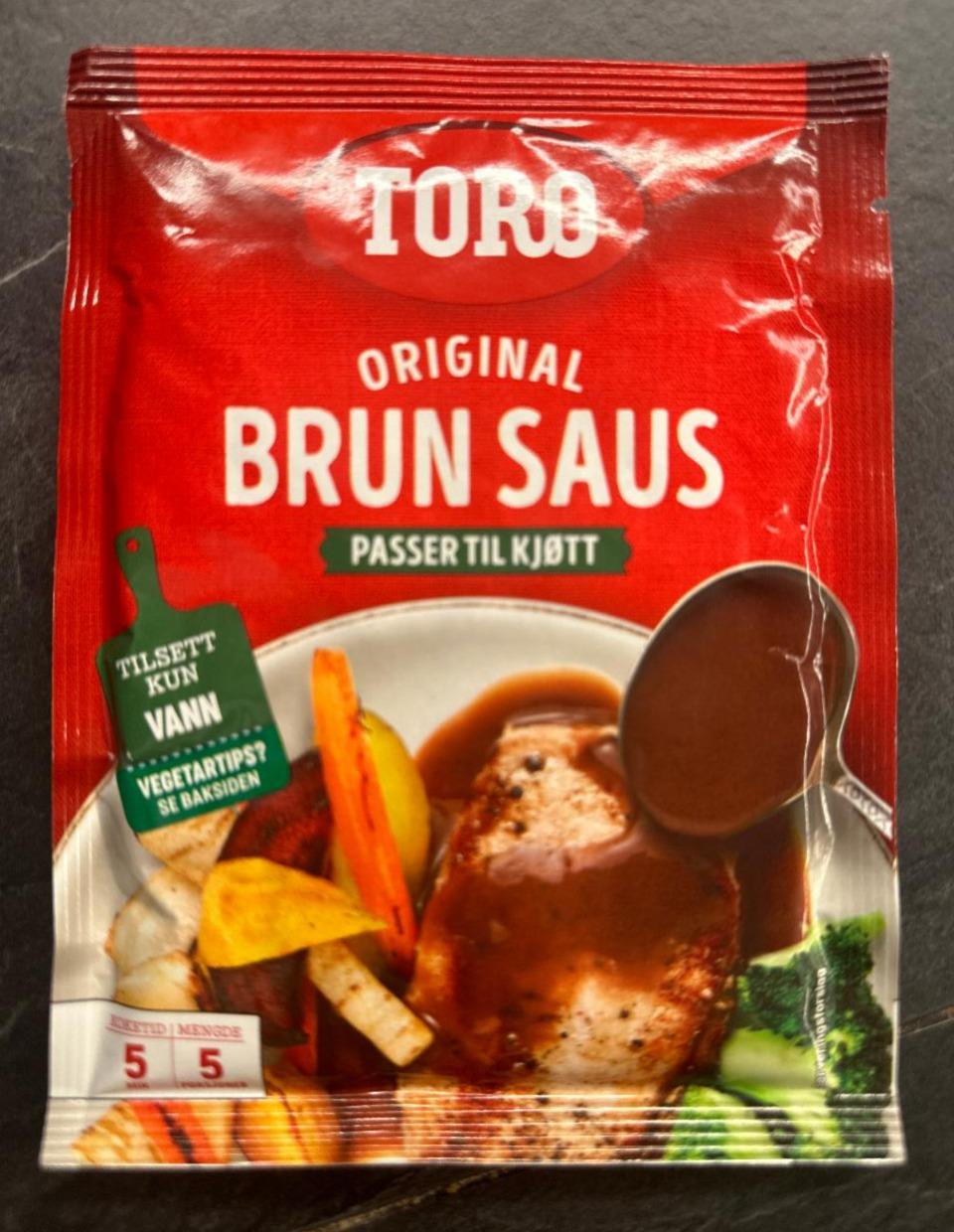 Fotografie - Original Brun Saus TORO